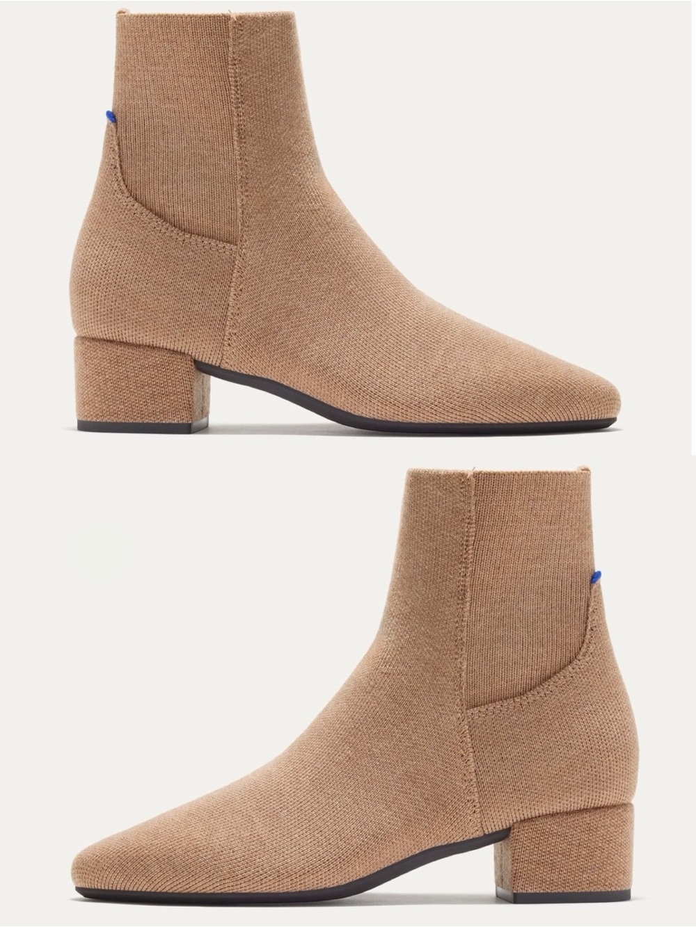 Rothy’s Women’s The Classic Boot in Tobacco Tan Brown Pull on Sock Bootie Size 7